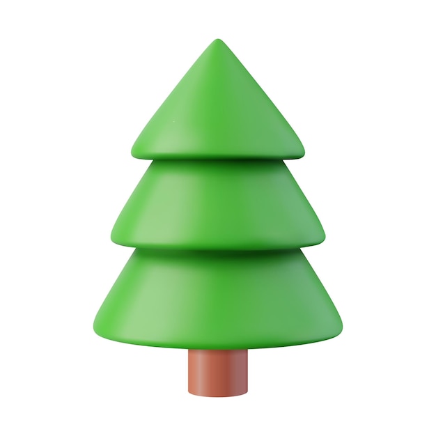 3d of Christmas trees