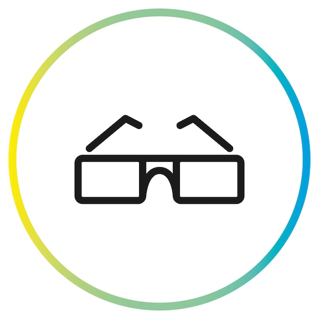 3d cinema glasses icon