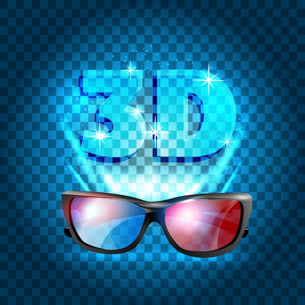 3d cinema poster design.