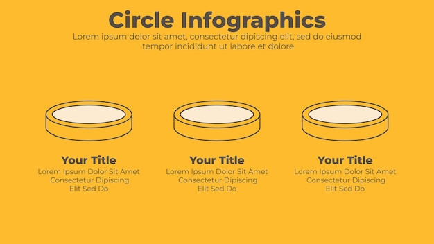3d circle business infographic presentation template