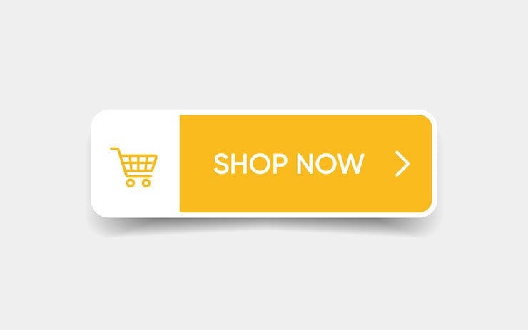 Vector 3d click here web buttons set of action button hand cursor and arrow pointing click link buttons