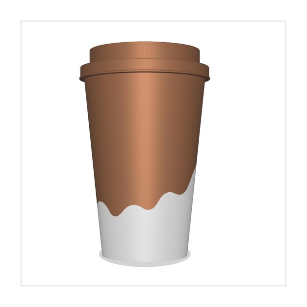 3D coffee paper cup