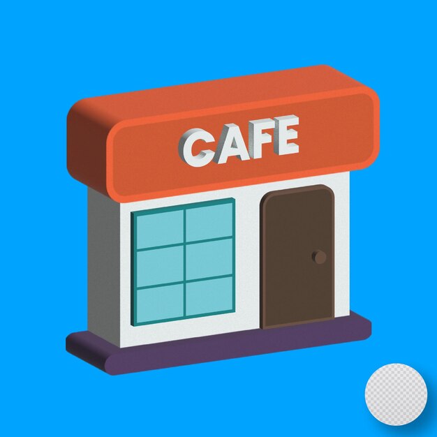 3d coffee store