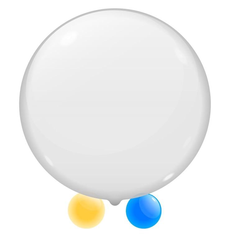 Vector 3d colorful transparent balloons. vector