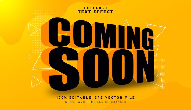 3d coming soon text effect editable text effect