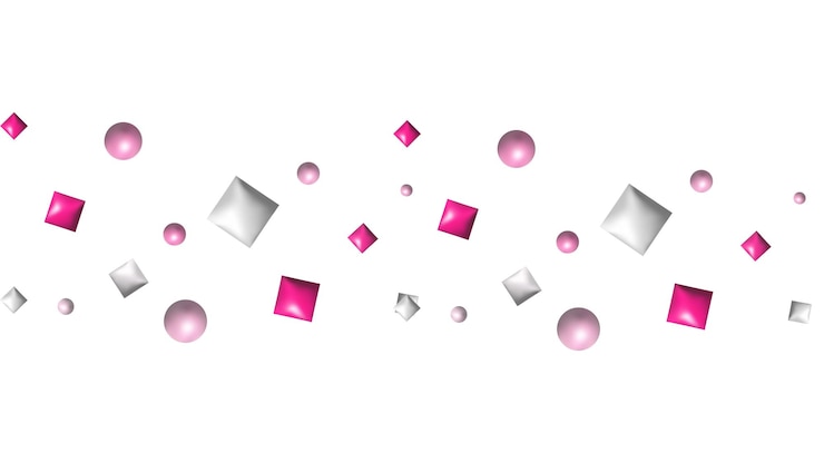 Vector 3d confetti firecracker ribbon paper element set