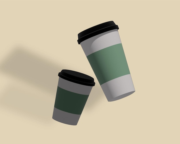 3D cup Realistic Editable