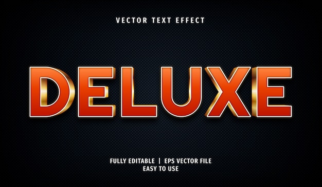 3d deluxe text effect, editable text style