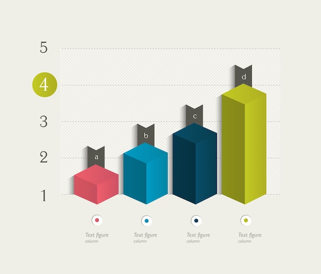 3D design graph Infographics chart