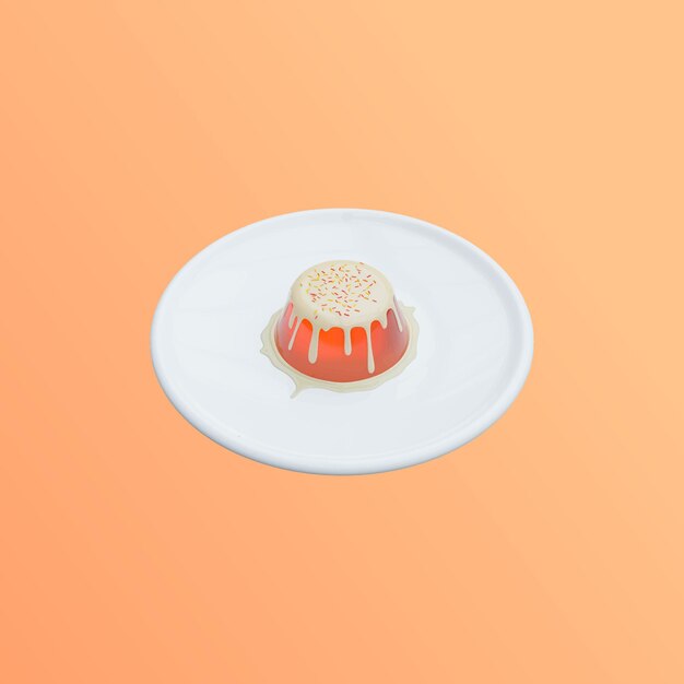 3D Dessert Illustratie Geschikt voor elk soort bedrijf