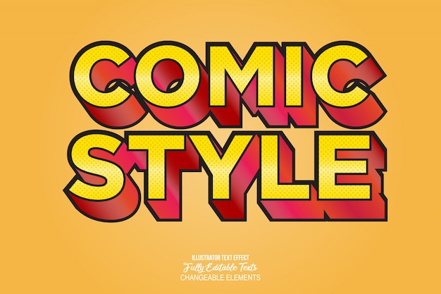 3D Detailed Text Effect Video Game Comic Style