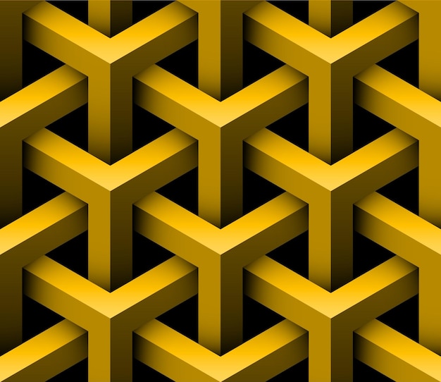 3d-dimensionaal effect naadloze patroon vectorillustratie