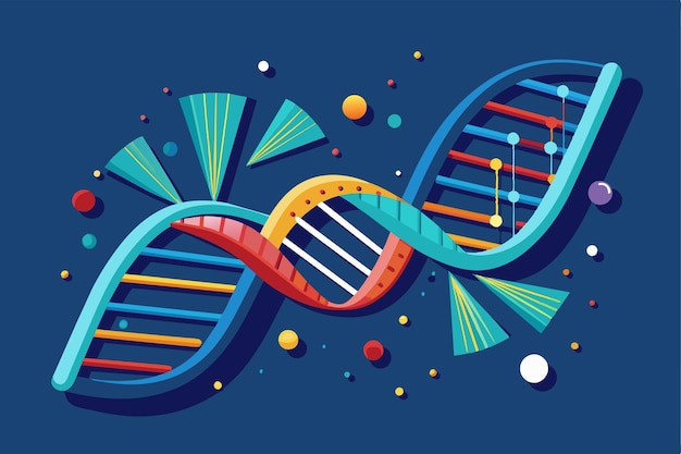 A 3D DNA molecule morphing and transforming symbolizing the dynamic nature of genetics