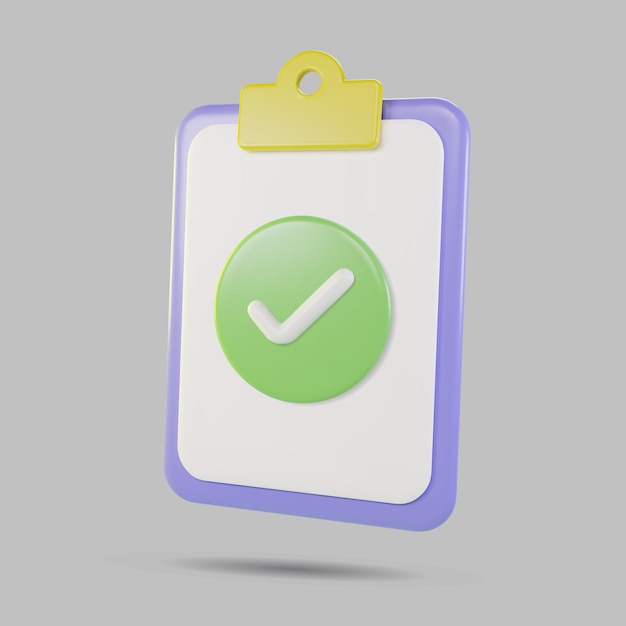 3d document agreements vector icon