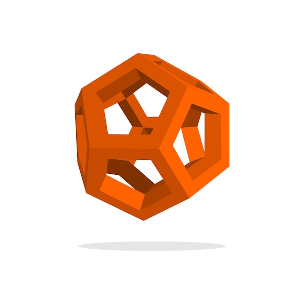 3d dodecahedron symbol