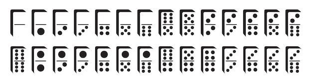 Icona del domino 3d per il gioco d'azzardo nel casinò