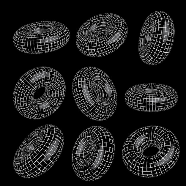 3D Donut draadframe