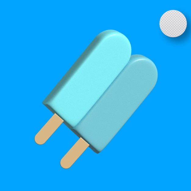 3d double icecream