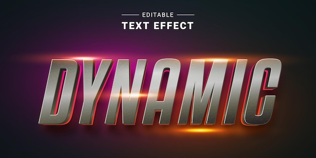 Vector 3d editable esport title text effect