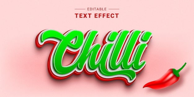 Vector 3d editable shiny lettering text effect