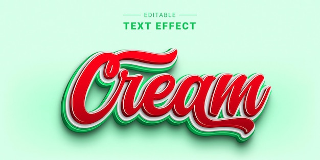 3d editable shiny lettering text effect