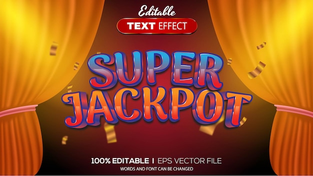 3d editable text effect casino theme