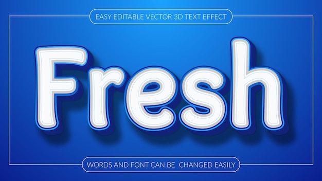 3d editable text effect design