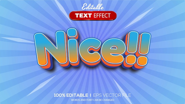 3d editable text effect nice theme