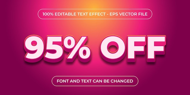 3d editable text effect with gradient color