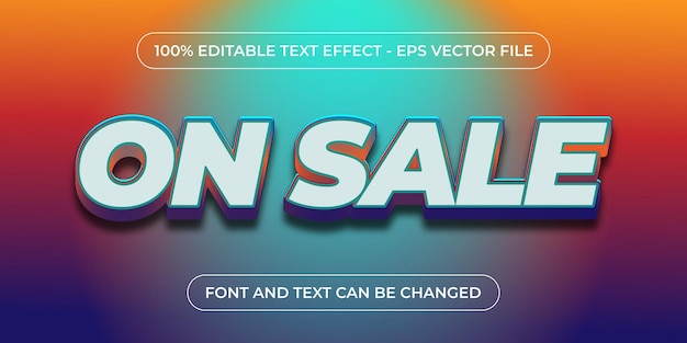 3d editable text effect with gradient color