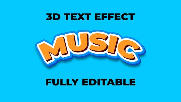 3d editable text effect