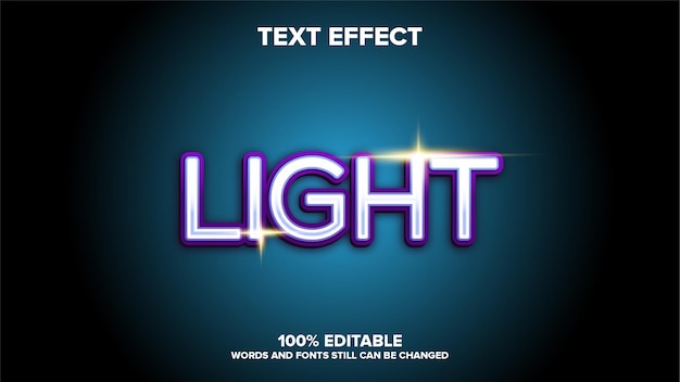 3d editable text effects Free Vector