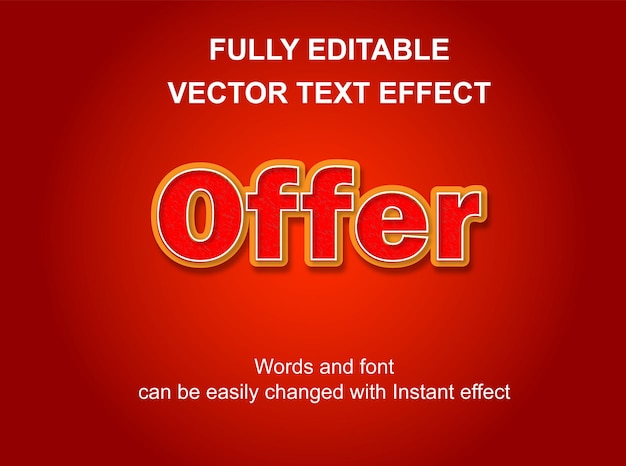 3d editable text style effect