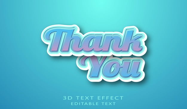 3d editable vector text effect