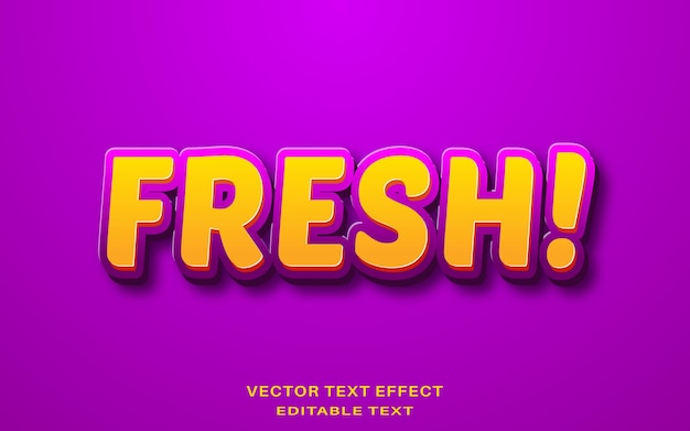 3d editable vector text effect