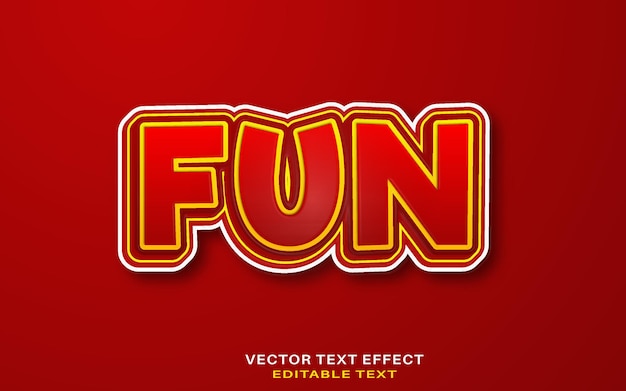 3d editable vector text effect