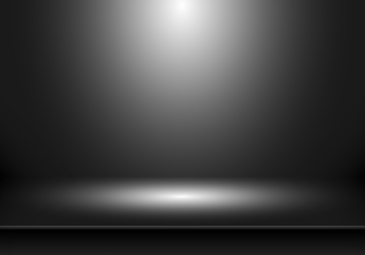 Vector 3d empty black studio room background.