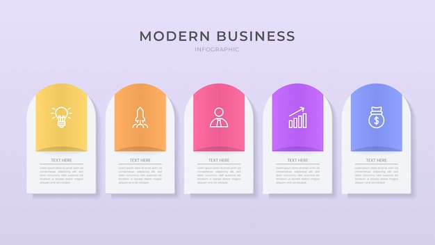 3D en papier knippen stijl Infographic ontwerp organigram processjabloon met bewerkbare tekst.