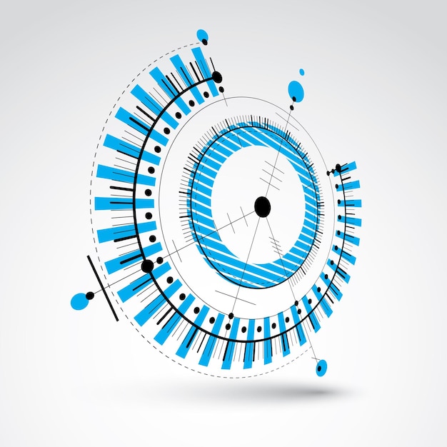 3d engineering technology vector backdrop. futuristic technical plan in blue color, mechanism. mechanical scheme, dimensional abstract industrial design can be used as website background.