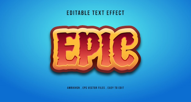 3d epic text effect