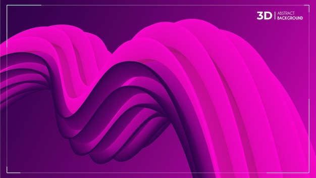 3d Fluid Abstract Background