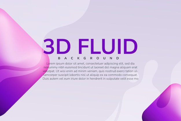 3d fluid abstract background