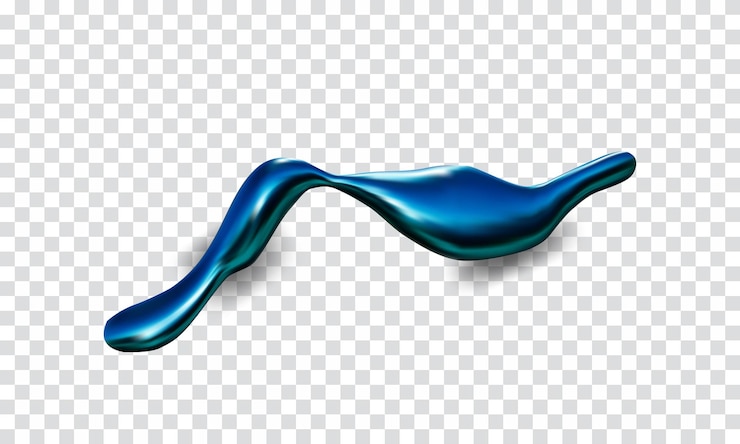 Vector 3d fluid metallic formvector glossy element