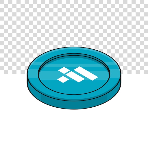 3D FTX Token FTT coin cryptocurrency blockchain technologie