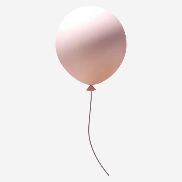 3d gentle girlish balloon in pastel color nursery element 3d kids toy