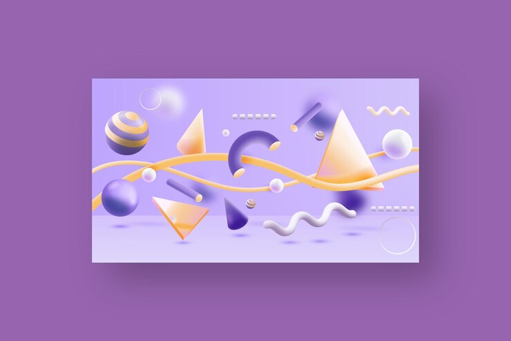 Vector 3d 기하학적 배경 프리미엄 벡터