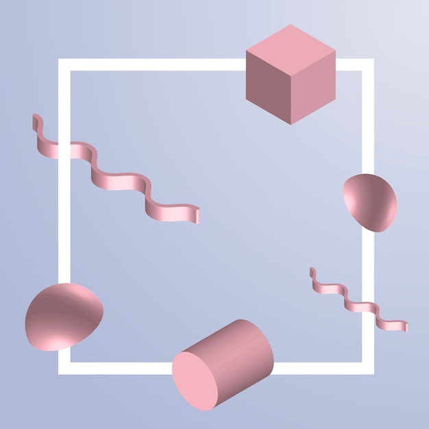 3D 기하학적 요소 배경