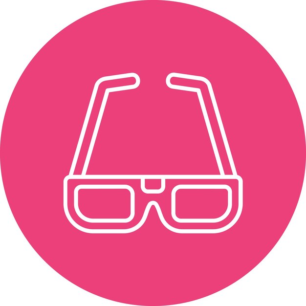 3d Glasses icon vector image Can be used for Cinema