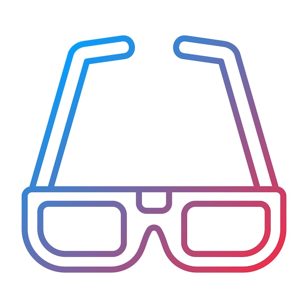 3d glasses icon vector image can be used for cinema