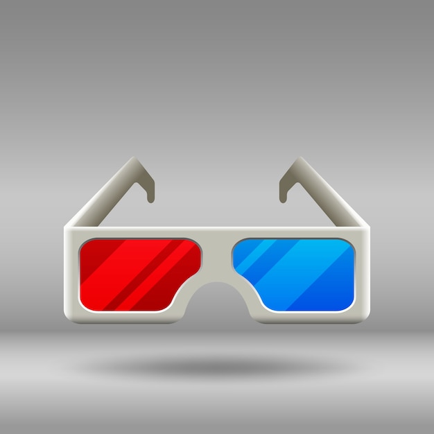 3d glasses illustration